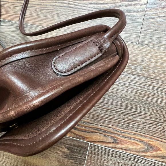 Vintage COACH 1999 Dinky Bag Purse Genuine Leather Dark Brown USA MADE - Picture 13 of 16